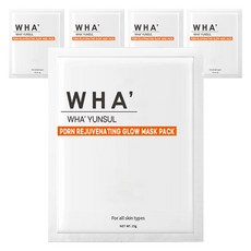 화윤설 PDRN 고농축 리쥬비네이팅 글로우 마스크팩, 5개, 1개입 뷰티/스킨케어 반품 최저가 10,250원