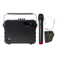 휴대용 블루투스 스피커 + 핸드마이크 + 헤드마이크 세트, 블랙, BS EV-9800 가전디지털/음향기기 반품 최저가 329,730원