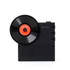 루오딘 디스코 레트로 미니 휴대용 무선 블루투스 스피커, 심플블랙, LD-00901 가전디지털/음향기기 반품 최저가 22,800원