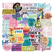 어가네닷컴 기독교 교회 방수 스티커 50p 세트, 기독교 스티커, 1세트 패션의류/잡화/여성패션 반품 최저가 7,250원