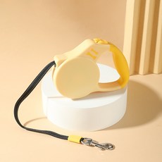 요런개 강아지 해피퍼피 자동 리드줄, 크림, 1개 반려동물용품/펫티켓 산책용품 반품 최저가 5,970원