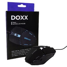 DOXX 제파 LED 7컬러 게이밍 유선 마우스, DX-M1001, 블랙 가전디지털/키보드/마우스 반품 최저가 4,560원