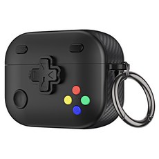 호후 에어팟 프로2 레트로 게임기 테마 게임팟 하드 케이스, 블랙, 1개 가전디지털/음향기기 반품 최저가 4,270원