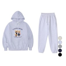 원헌드레드퍼센트 남녀공용 커플베어 오버핏 헤비 후드 티셔츠 + 조거팬츠 세트 패션의류/잡화/남녀 공용 의류 반품 최저가 118,200원