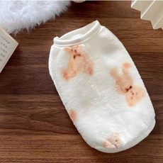 코코스튜디오 강아지 신 테디 포근수면 티셔츠, 화이트, 1개 반려동물용품/강아지 용품 반품 최저가 3,900원