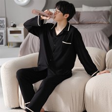 자나바 커플용 머스크데이 라인 포인트 긴팔 홈웨어 잠옷 세트 264132 패션의류/잡화/속옷/잠옷 반품 최저가 18,470원