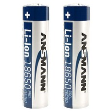 안스만 18650 리튬이온 배터리 충전지 3500mAh, 2개입, 1개 가전디지털/카메라 반품 최저가 19,320원