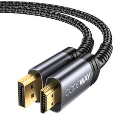 코드웨이 DP to HDMI 모니터 케이블, 혼합색상, 1개, 3m 가전디지털/휴대폰 액세서리 반품 최저가 10,490원