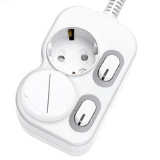 에코파워탭 개별 스위치 절전 멀티탭 2구 EPM-L202 + 안전커버, 1.5m, 화이트, 1개 가전디지털/PC주변기기 반품 최저가 6,310원