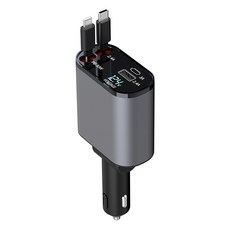 액센 4 in 1 릴케이블 60W 차량용 초고속 멀티 충전기, 실버, C40 가전디지털/차량용 디지털 반품 최저가 9,960원
