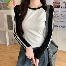 루나걸 여성용 런플 배색 나그랑 티셔츠 L25SPT121902 패션의류/잡화/여성패션 반품 최저가 18,900원