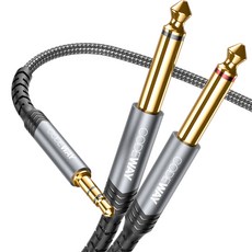 코드웨이 3.5 to 5.5 모노 Y 케이블 3m, WA35255-3M, 그레이 가전디지털/음향기기 반품 최저가 10,700원