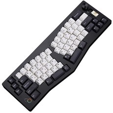 가츠 앨리스 배열 어고노믹 분리형 유무선 매크로 단축키 커스텀 풀윤활 조약돌 키보드, 독자규격 스위치, 블랙 가전디지털/키보드/마우스 반품 최저가 105,620원