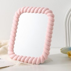 몬드스팟 원형 사각 꼬임 심플 스탠드 탁상 거울 YY57706, 핑크사각 뷰티/뷰티소품 반품 최저가 5,200원