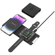 파인큐브 초슬림 폴딩 지갑형 3in1 무선충전기 갤럭시워치 애플워치 모두 호환 충전기 fold-20, 1개, 그레이 가전디지털/휴대폰 액세서리 반품 최저가 19,780원
