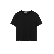 폴햄 여성용 립 웨이브 크롭 반팔 티셔츠 패션의류/잡화/남성패션 반품 최저가 39,000원