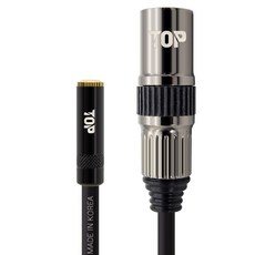 솔탑 3.5mm TRS 스테레오 AUX 암 TO XLR 캐논 마이크 수 제작 케이블, 1개, SOLTOP-1921 가전디지털/음향기기 반품 최저가 11,810원