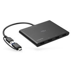 랜스타 노트북 모니터 연결 디스플레이 확장 복제 미러링 4포트 컨버터, 1개, LS-UCHD4 가전디지털/PC부품 반품 최저가 114,440원