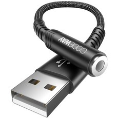 코드웨이 USB A타입 외장형 사운드카드, 4극, 1개 가전디지털/PC주변기기 반품 최저가 14,210원