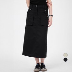 ELLE PARIS 여성용 카고 포켓 롱 스커트 패션의류/잡화/여성패션 반품 최저가 12,530원