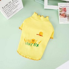 코코스튜디오 강아지 달냥이 프릴 티셔츠, 옐로우, 1개 반려동물용품/강아지 용품 반품 최저가 5,240원