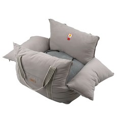 패리스독 반려동물 스마일 카시트 표준형, 그레이, 1개 반려동물용품/강아지 용품 반품 최저가 79,620원