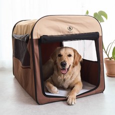 딩동펫 반려동물 접이식 소프트 켄넬, 브라운, 1개 반려동물용품/펫티켓 산책용품 반품 최저가 44,620원