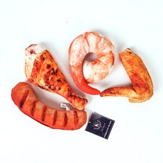 딩동펫 반려동물 실물 인형 장난감 세트, 튀김, 1세트 반려동물용품/강아지 용품 반품 최저가 6,910원