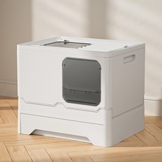 가또나인 고양이 폴딩 탑도어 화장실, 화이트, 1개 반려동물용품/고양이 용품 반품 최저가 17,760원