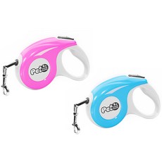 블럭마트 강아지 고급 자동 리드줄 2p, 랜덤 발송, 2개 반려동물용품/펫티켓 산책용품 반품 최저가 13,810원