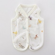 반려동물 동물패턴 베베 조끼, 아이보리, 1개 반려동물용품/고양이 용품 반품 최저가 16,500원