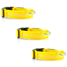 AnTs 반려동물 LED 멀티 목걸이 XL, 옐로우, 3개 반려동물용품/펫티켓 산책용품 반품 최저가 3,380원