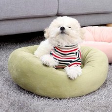 레드퍼피 몰리스토리 반려동물 원방석, 파스텔카키, 1개 반려동물용품/강아지 용품 반품 최저가 3,690원
