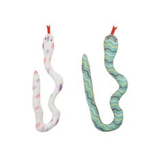 아티펫 고양이 스네이크 개박하 봉제 인형 2종 세트, 화이트, 그린, 1세트 반려동물용품/고양이 용품 반품 최저가 8,260원