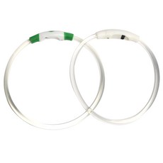 모즈펫 강아지 충전식 LED 야광 목걸이 2종세트, 그린, 화이트, 1개 반려동물용품/펫티켓 산책용품 반품 최저가 15,250원