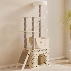 별 캣타워 HHXK8, 베이지, 1개 반려동물용품/고양이 용품 반품 최저가 55,500원