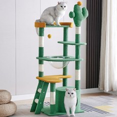 선인장 디자인 캣타워 HHX5, 그린 + 화이트 + 오렌지, 1개 반려동물용품/고양이 용품 반품 최저가 101,910원