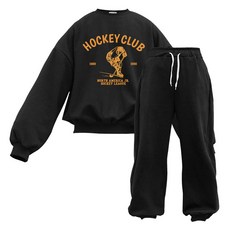 이지스튜디오 W 스트롱코튼 하키리그 벌룬핏 맨투맨 + 조거 팬츠 트레이닝세트 패션의류/잡화/남녀 공용 의류 반품 최저가 32,170원