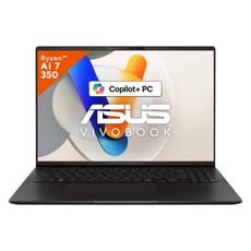 에이수스 2025 비보북 S 16 OLED 라이젠 AI 라이젠 AI 300 시리즈, 뉴트럴 블랙, 1TB, 16GB, WIN11 Home, M5606KA-RI052W