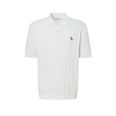 헤지스 남성용 아이코닉 케이블 반팔 카라 니트 티셔츠 패션의류/잡화/남성패션 반품 최저가 91,460원