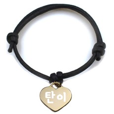 펫츠룩 굿모닝 블랙 반려동물 목걸이 M + 메탈하트 팬던트 M, 골드(탄이), 1개 반려동물용품/펫티켓 산책용품 반품 최저가 2,430원