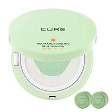 김정문알로에 라 센스 로에 큐어 아쿠아 마일드 쿨링 선쿠션 SPF50+ PA++++ 25g + 미니 2X 크림 3.5g x 2p 세트, 1세트 뷰티/메이크업 반품 최저가 23,970원