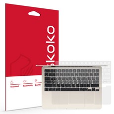 스코코 맥북에어 13 M4 슬림 TPU 키스킨 + 팜레스트 필름 세트, 투명, 1세트 가전디지털/태블릿PC 반품 최저가 16,150원