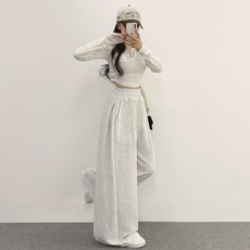 위드후이린 여성용 스판 핀턱 와이드 트레이닝 밴딩 팬츠 숏 패션의류/잡화/여성패션 반품 최저가 11,170원
