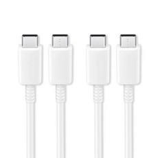 언박싱 삼성 호환 C to C 초고속 충전 케이블 갤럭시 PD타입, 화이트, 2개, 1m 가전디지털/휴대폰 액세서리 반품 최저가 12,370원