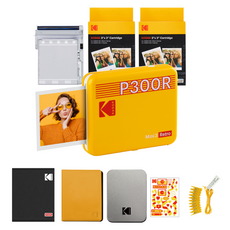 코닥 미니 3 레트로 포토프린터 사진인화기+액세서리 번들 옐로우, P300R 가전디지털/프린터/복합기 반품 최저가 124,640원