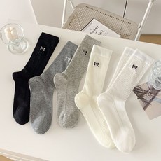 골드팡 여성용 골지 리본포인트 양말 5켤레 세트 패션의류/잡화/여성패션 반품 최저가 4,610원