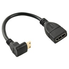 컴스 미니 HDMI 변환젠더 케이블 Mini 상향꺾임 10cm, SP933, 1개 가전디지털/TV/영상가전 반품 최저가 4,680원