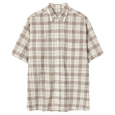 디앤에스알 오버사이즈 하프 체크 셔츠 패션의류/잡화/남녀 공용 의류 반품 최저가 24,590원