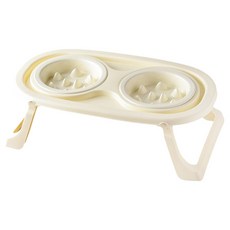 파스텔펫 반려동물 마카롱 급체방지 식기, 아이보리, 1개 반려동물용품/강아지 용품 반품 최저가 12,300원